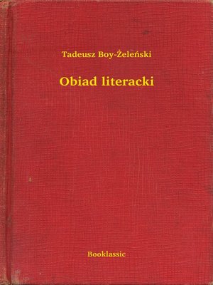 cover image of Obiad literacki
